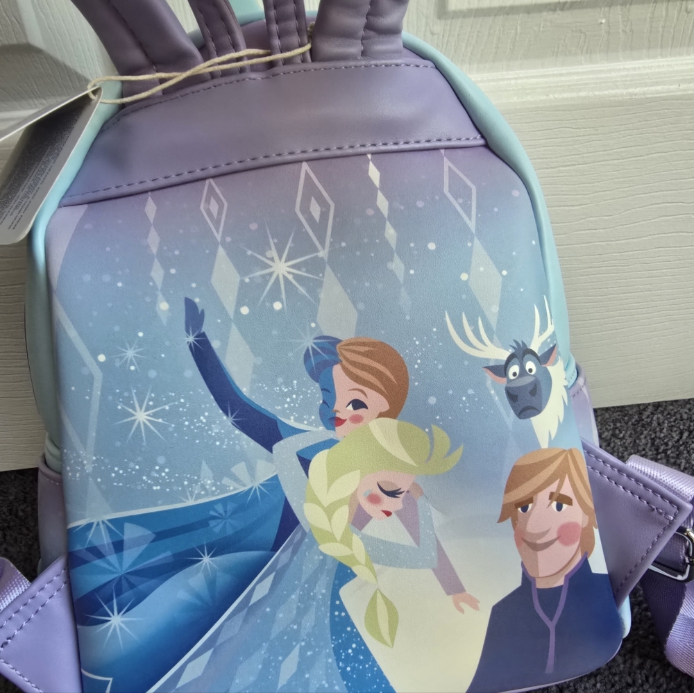 Loungefly Disney Frozen Queen Elsa Castle Mini Backpack NWT - Picture 2 of 6